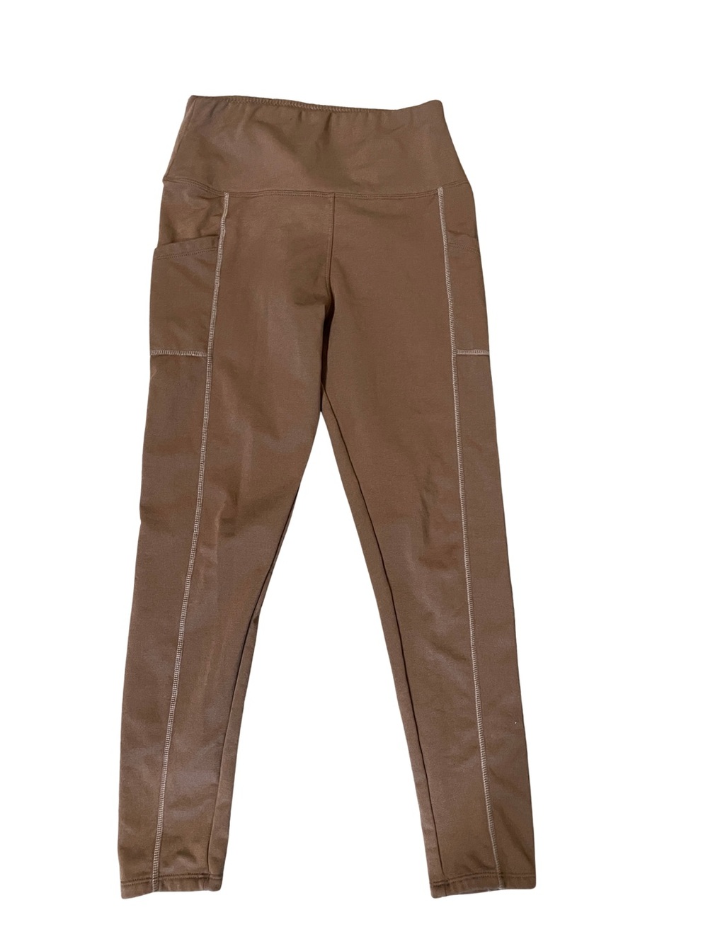 High-Waist Brown Performance Leggings